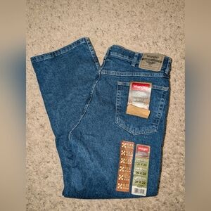 NWT Wrangler Comfort Flex Regular Fit Flex Denim Men's Medium Wash Jeans 36x29